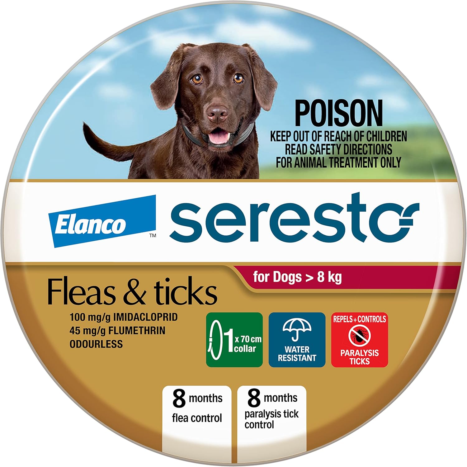 Seresto Flea & Tick Collar for Dogs over 8 kg